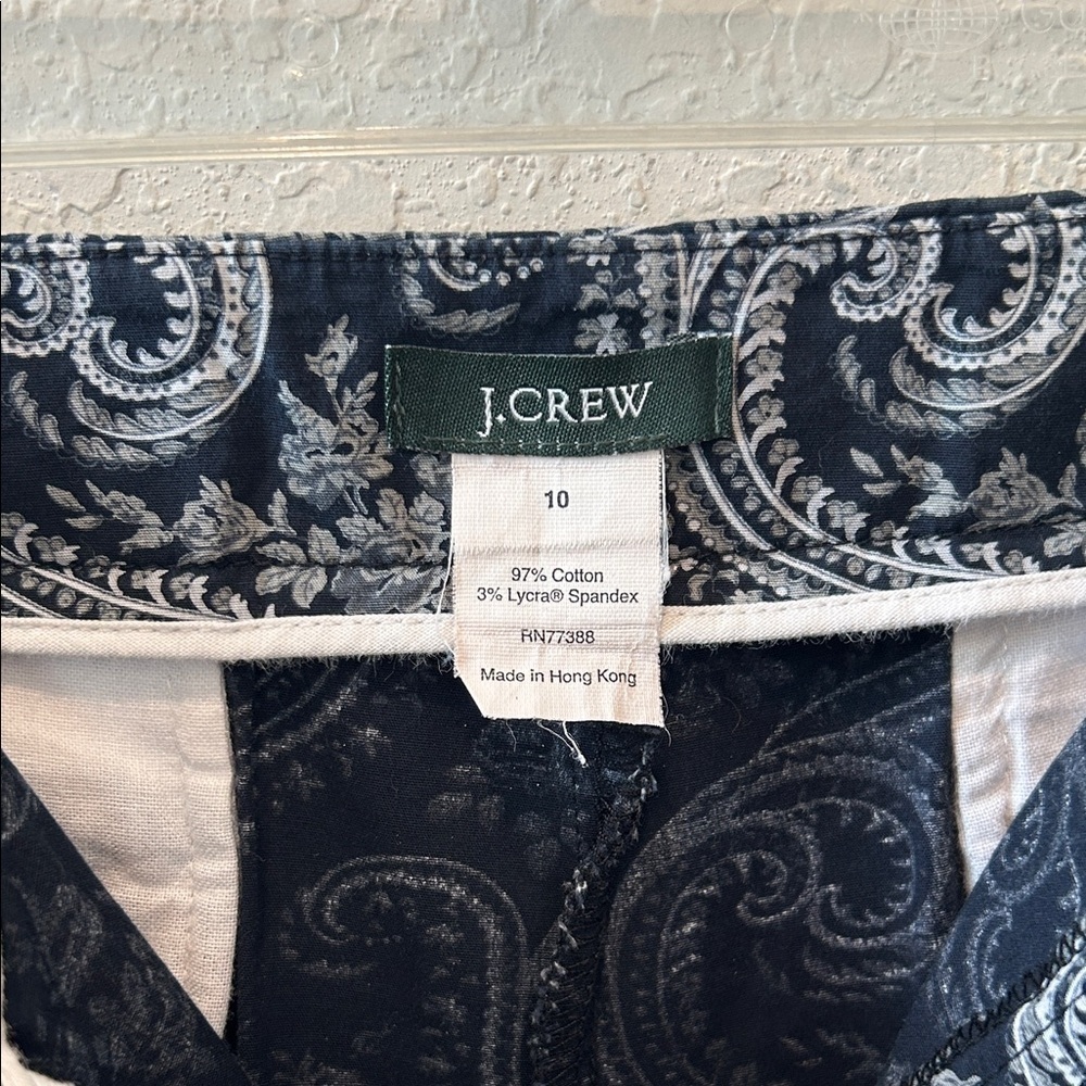 J. Crew Navy Paisley Women's Shorts - Picture 2 of 11